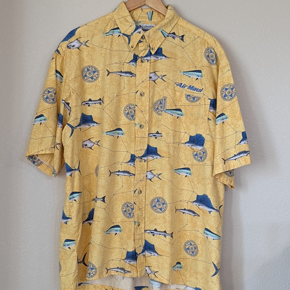 Columbia Other - Columbia Sportswear Company Short Sleeve Button Down Shirt Men's Size 2XL